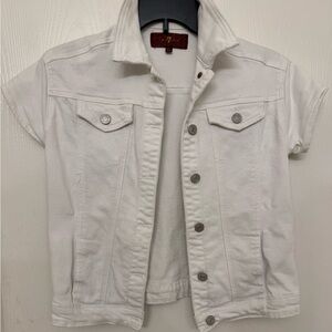 7 For All Mankind Off-White Jean Jacket